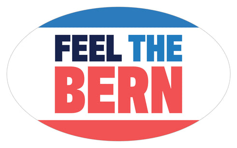 Feel The Bern 5" x 3" Bumper Sticker